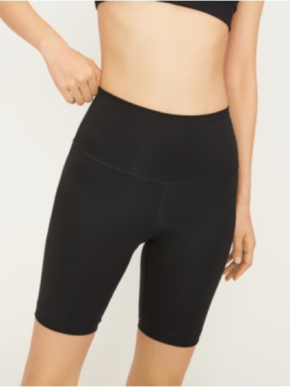 Everlane Black High-Waist Bike Shorts Size Small